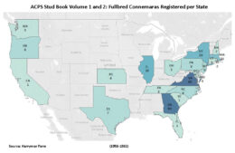 ACPS Stud Book Volume 1 and 2 Fullbred Registered Connemaras per State