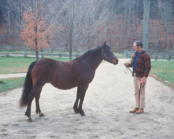 *Morning Dew with Jim Bailey in 1975 at Lynfields Farm in Vermont.