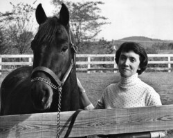 Lynfields Kiltuck, a black Connemara stallion, and Joan McKenna Sr. in 1981 at Kerrymor Farm. Lynfields Kiltuck, a black Connemara stallion, and Joan McKenna Sr. in 1981 at Kerrymor Farm.