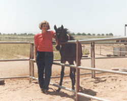 Kerrymor's True Colors in 1989 with Joan McKenna Sr.