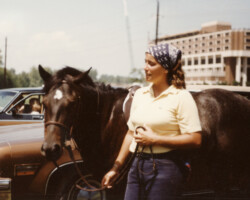 Kerrymor's Autumn Hope with Susan Baginski in 1981. Kerrymor's Autumn Hope with Susan Baginski in 1981.