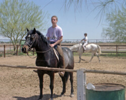Kerrymor's Autumn Hope and Terry McKenna in the mid-1980s in Phoenix.