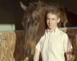 Kerrymor Lady Diana with Terry McKenna in 1987 in Goodyear, Arizona.