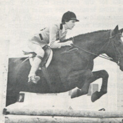 Kimberly Hackett of Dunwoody, Georgia, and her Connemara, Mr. B, won the Georgia Hunter Jumper Association Pony Medal in 1976. Kimberly Hackett of Dunwoody, Georgia, and her Connemara, Mr. B, won the Georgia Hunter Jumper Association Pony Medal in 1976.