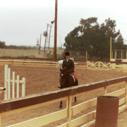 Kerrymor Spotlight and Joan McKenna Jr. compete at the West Coast Connemara Show in 1986 in Ventura, California.