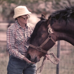 Spring Ledge Irish Whiskey with Dr. Marian Molthan in the 1980s at Foxglove Farm in Laveen, Airizona. Spring Ledge Irish Whiskey with Dr. Marian Molthan in the 1980s at Foxglove Farm in Laveen, Airizona.